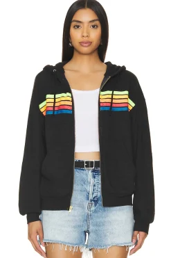 5 Stripe Zip Hoodie