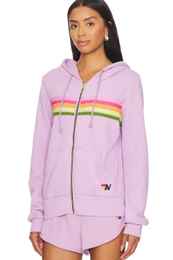 5 Stripe Zip Up Hoodie