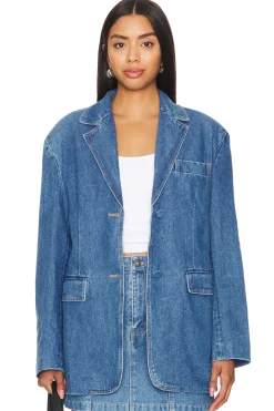 Abi Denim Oversized Blazer