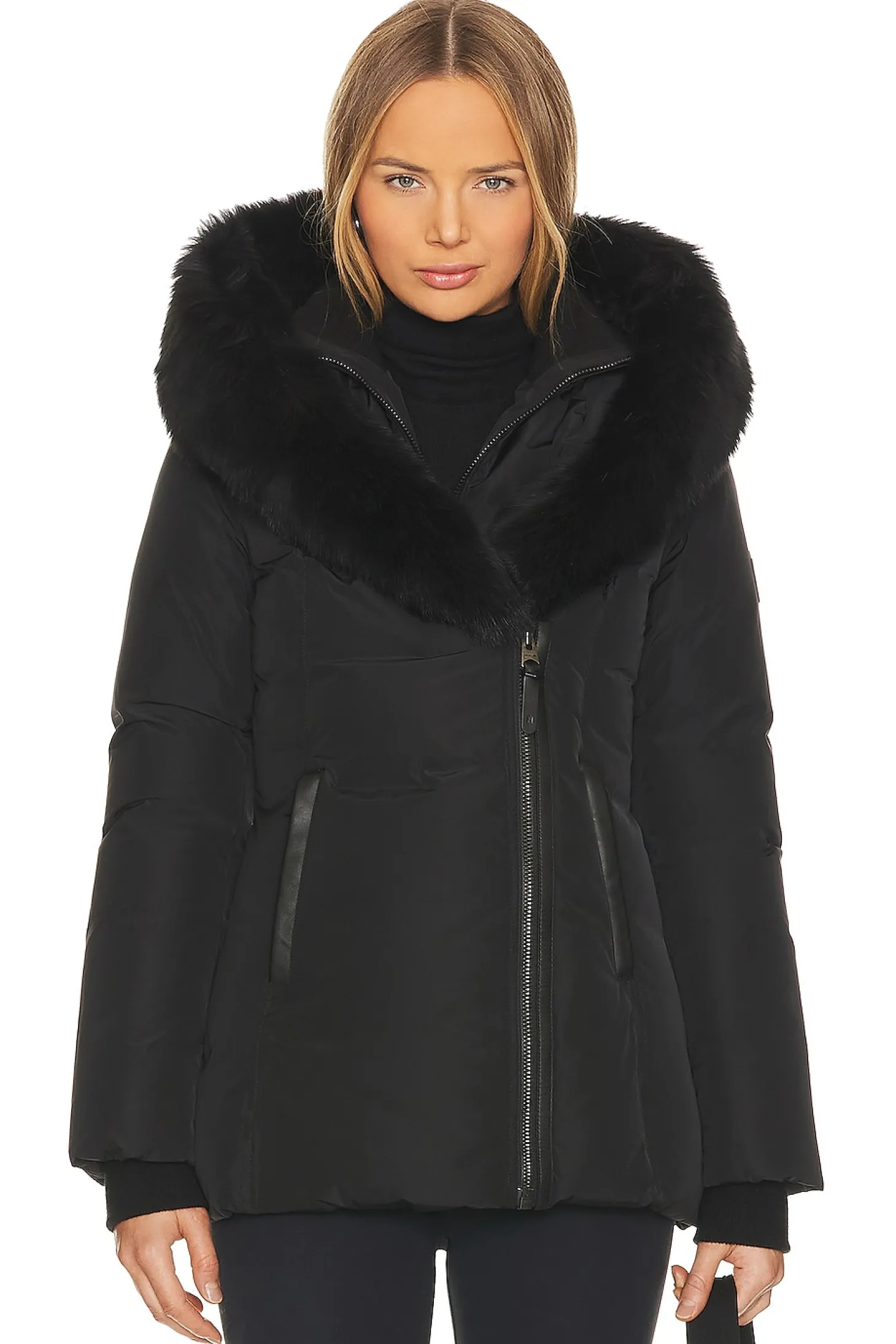 Adali Shearling Collar Coat