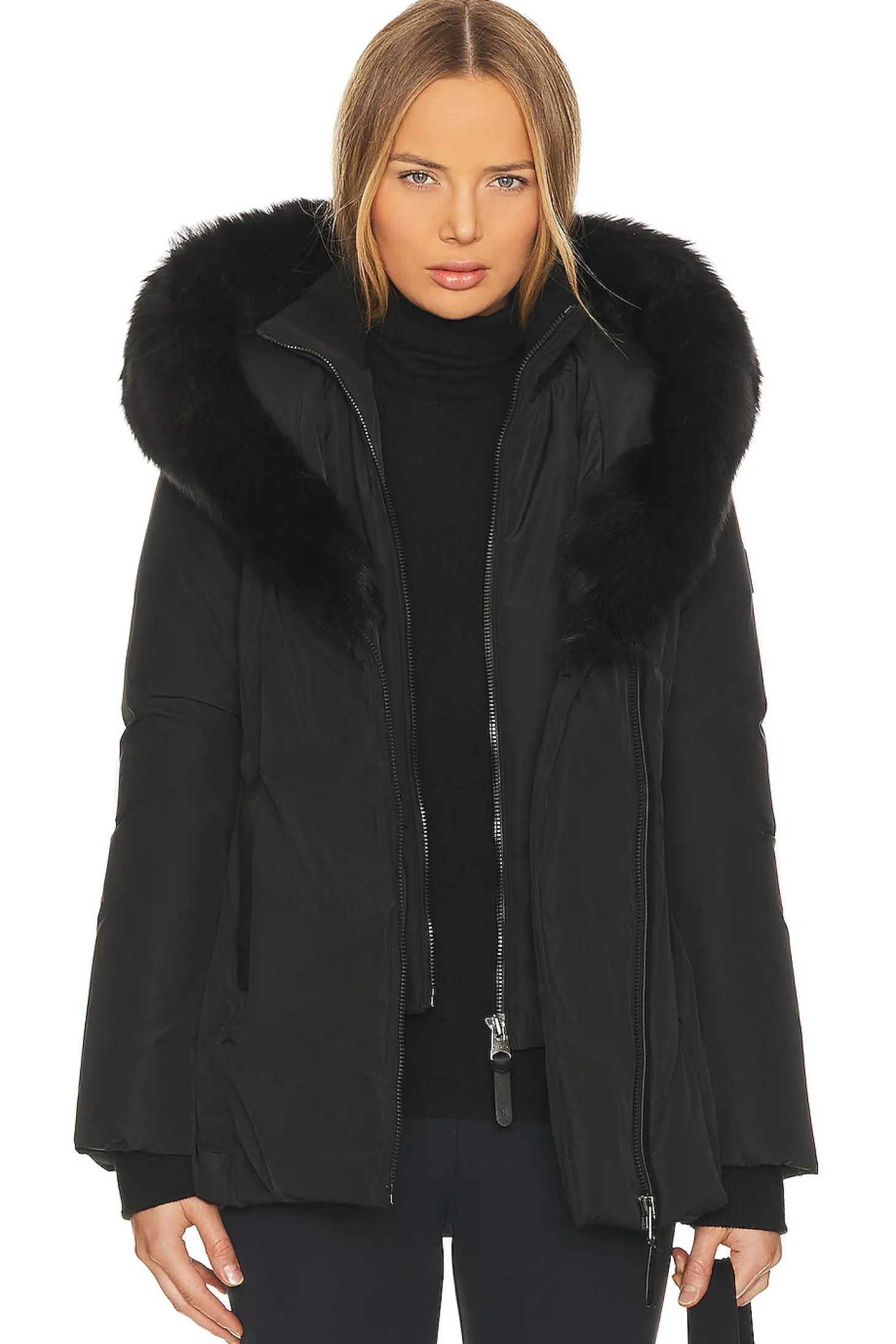 Adali Shearling Collar Coat