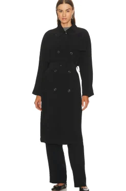 Airy Double Breasted Trench Coat