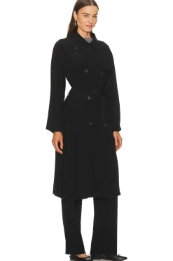 Airy Double Breasted Trench Coat