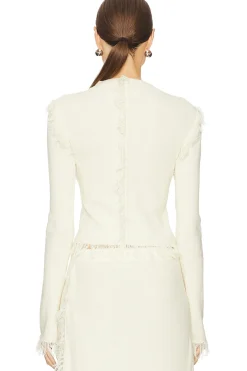 Albi Fringe Knit Top