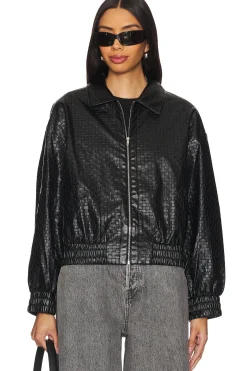 Alia Faux Leather Jacket