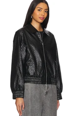 Alia Faux Leather Jacket