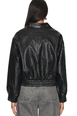 Alia Faux Leather Jacket