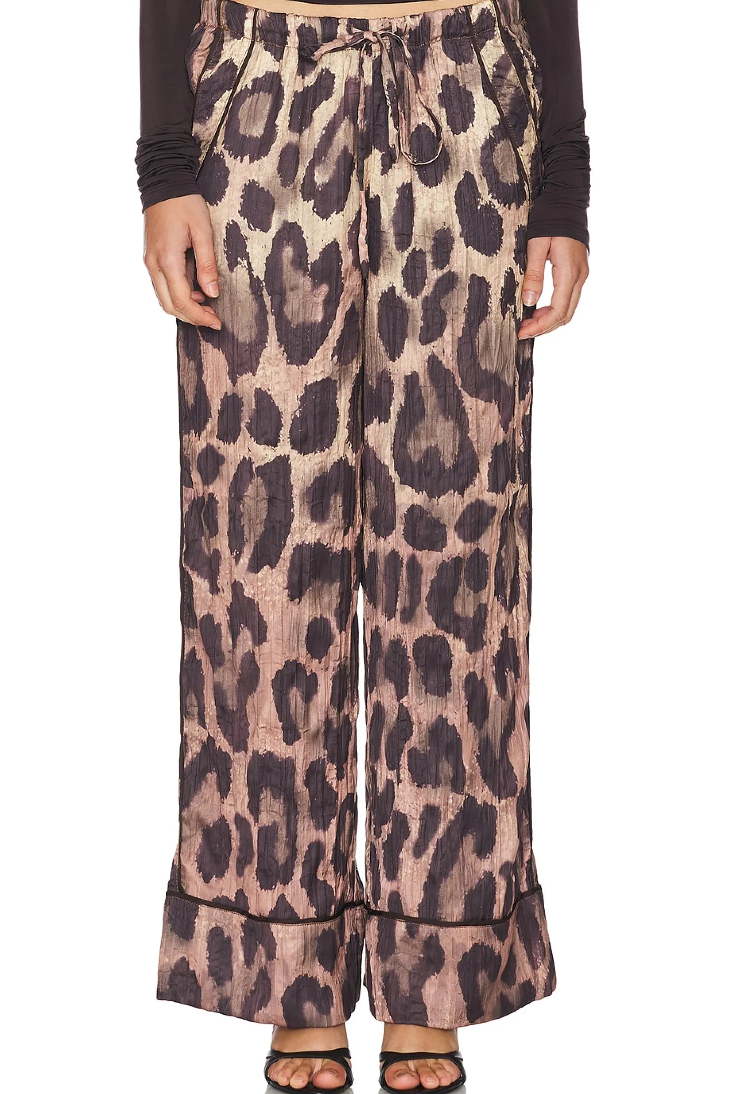 All Out Satin Leopard Pant
