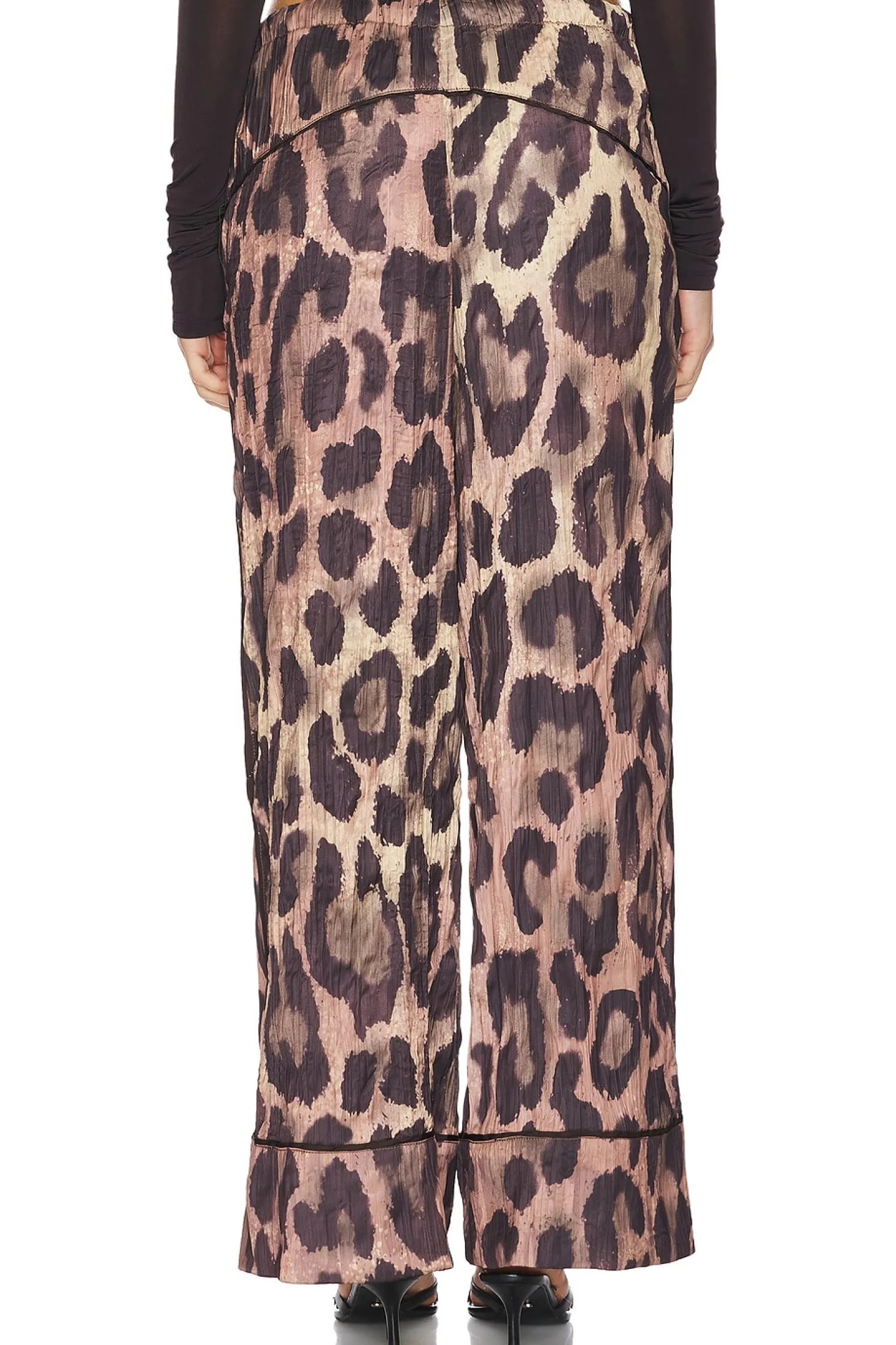 All Out Satin Leopard Pant