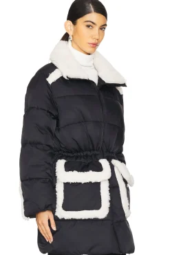 Amal Plush Seam Puffer Coat
