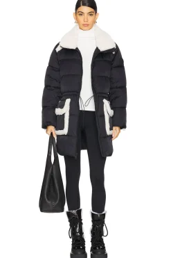 Amal Plush Seam Puffer Coat