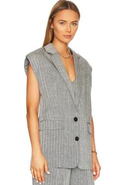 Amanda Sleeveless Tailored Blazer