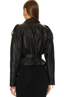 Ambrosia Leather Moto Jacket