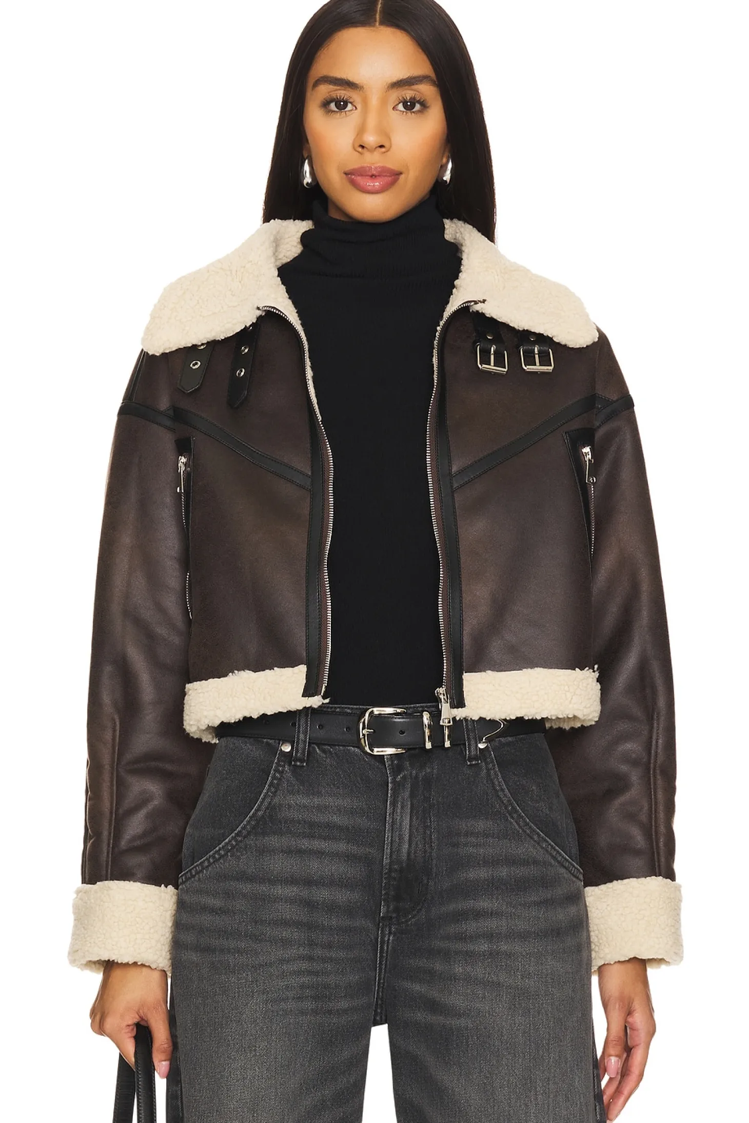 Amelia Faux Leather Jacket