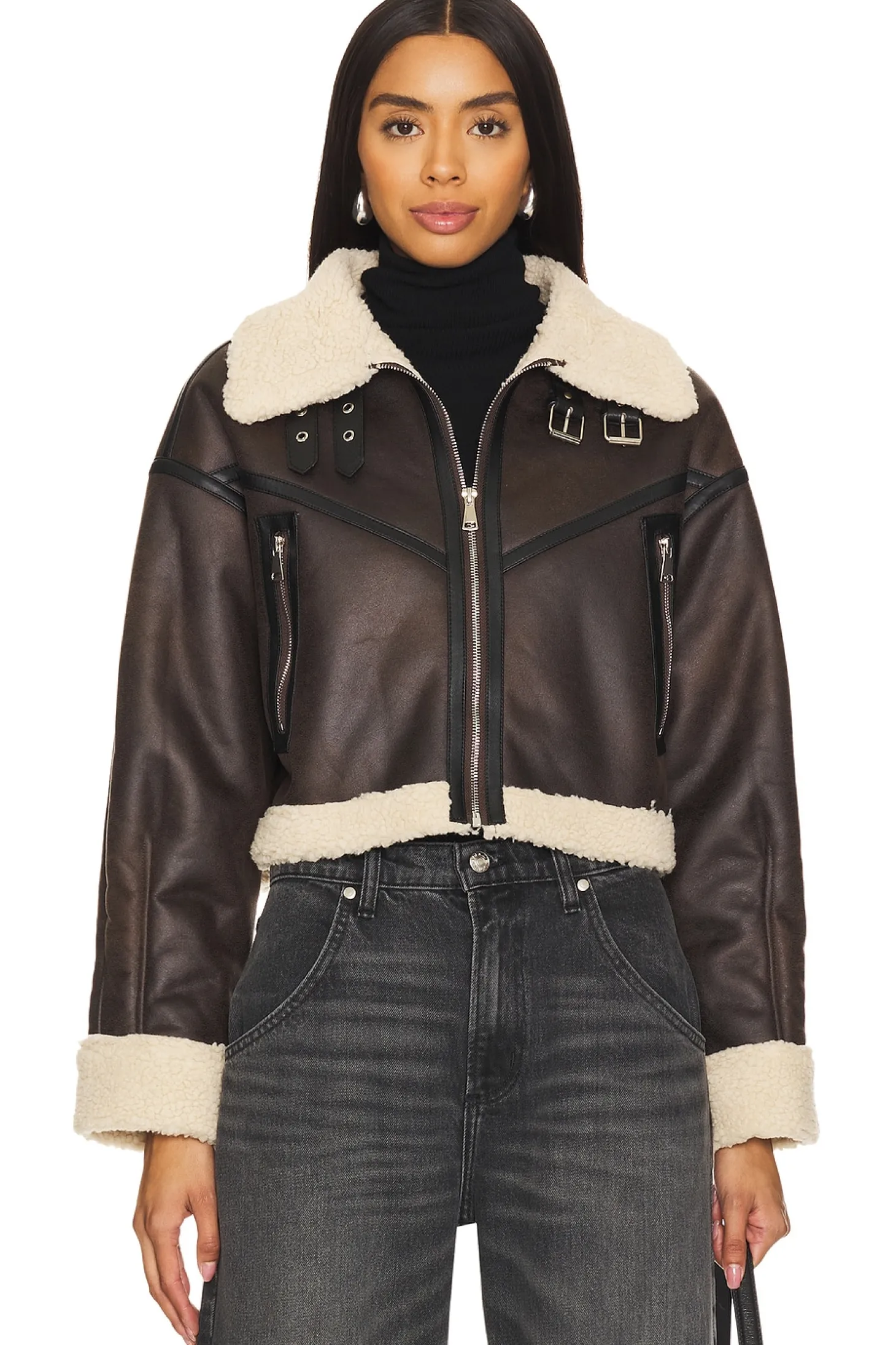 Amelia Faux Leather Jacket