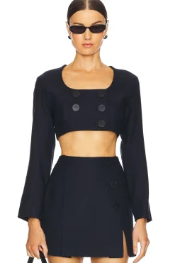 Apron Double-breasted Top