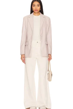 Aria Faux Leather Blazer