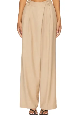 Asher Asymmetrical Pleat Front Pant