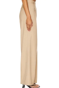 Asher Asymmetrical Pleat Front Pant