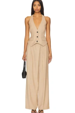 Asher Asymmetrical Pleat Front Pant