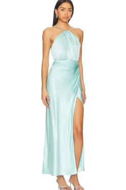 Asymmetrical Halter Dress