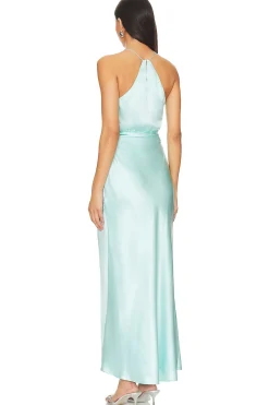 Asymmetrical Halter Dress