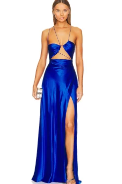 Asymmetrical Strappy Gown