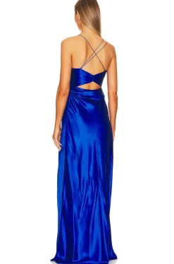 Asymmetrical Strappy Gown
