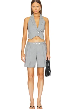 Bailey Pleated Wool Short