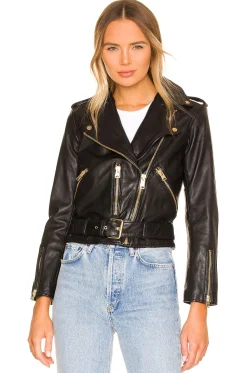 Balfern Gold Biker Jacket