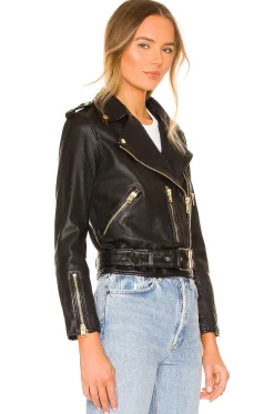 Balfern Gold Biker Jacket