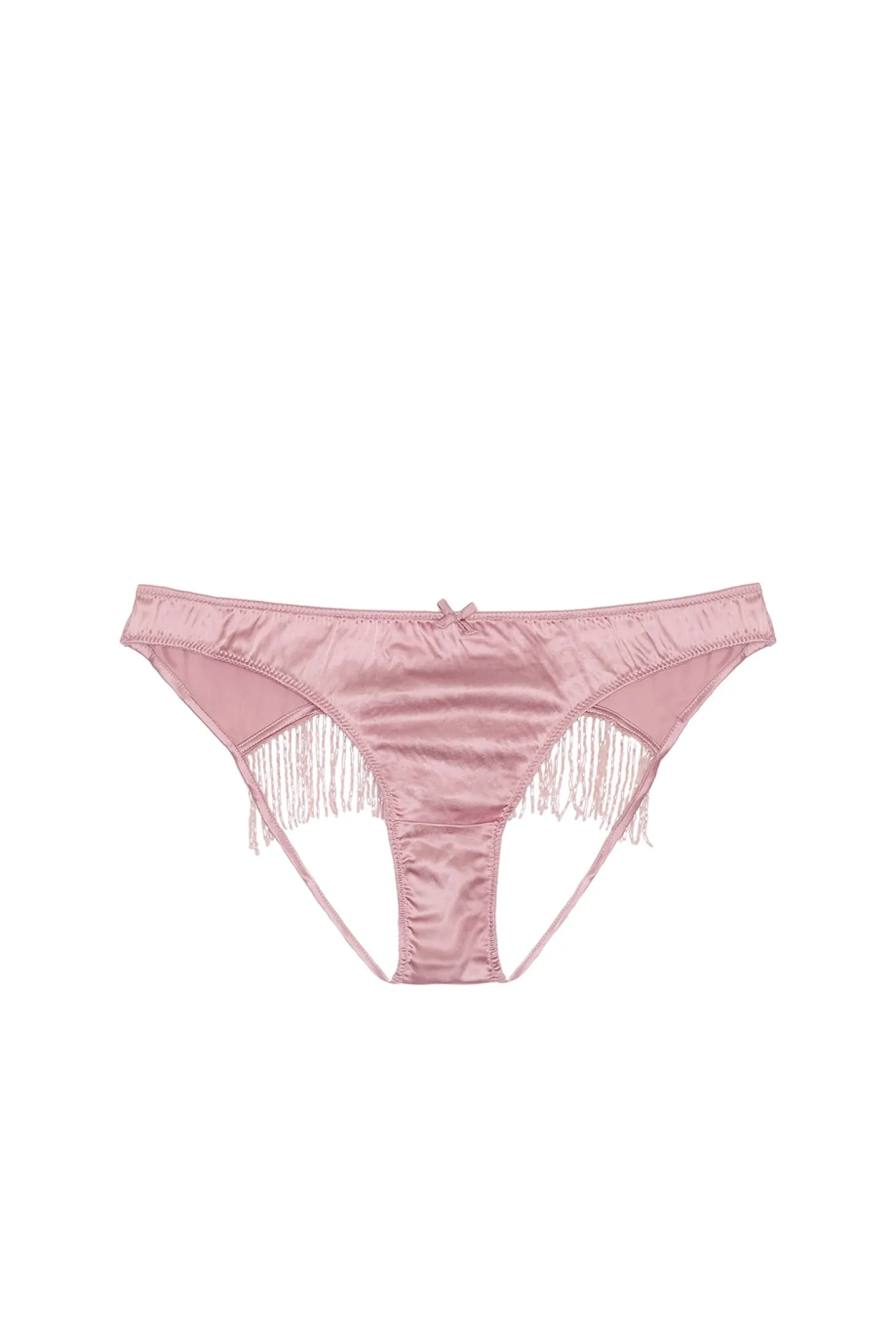 Beaded Fringe Ouvert Heart Shaped Panty