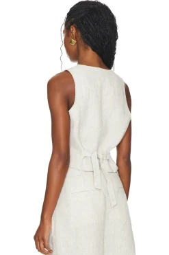 Beckett Linen Vest