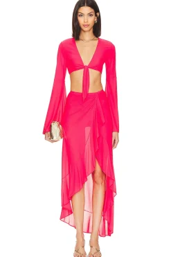 Bell Sleeve Crop Top