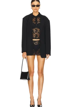 Black Swan Lace Mini Skirt