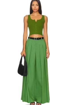 Blaire Ultra Low Rise Pleated Pant