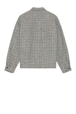 Boucle Tweed Shirt Jacket