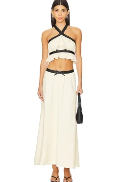 Bow Maxi Skirt