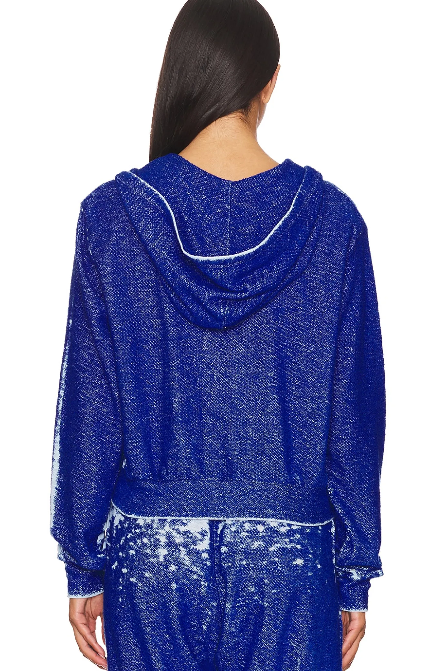 Bowman Burnout Loop Terry Crop Zip Up Jacket