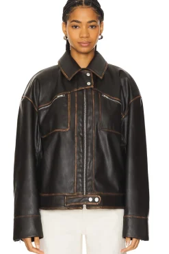 Brinley Faux Leather Jacket