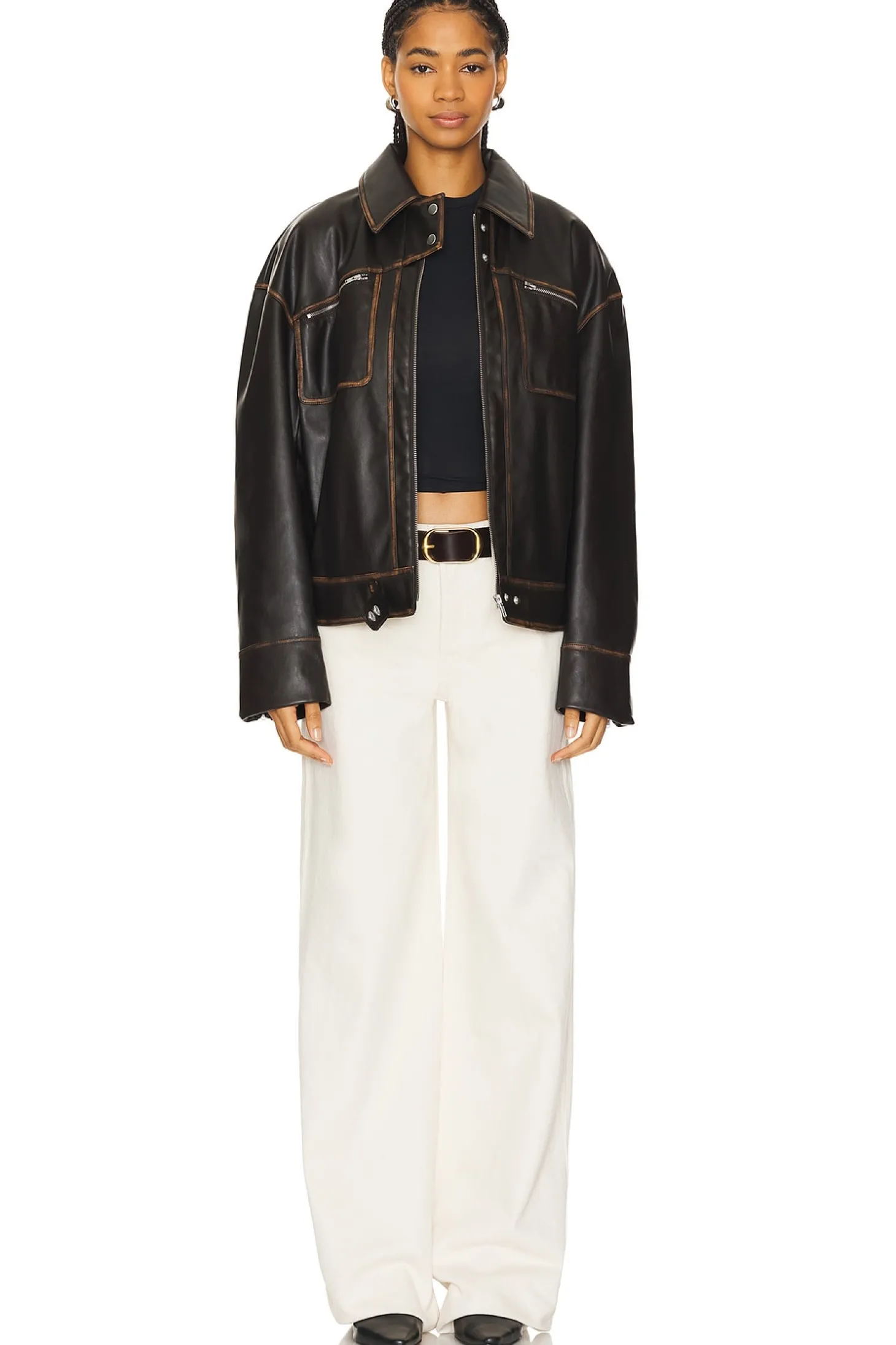 Brinley Faux Leather Jacket