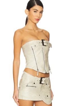 Buckle And Zip Corset