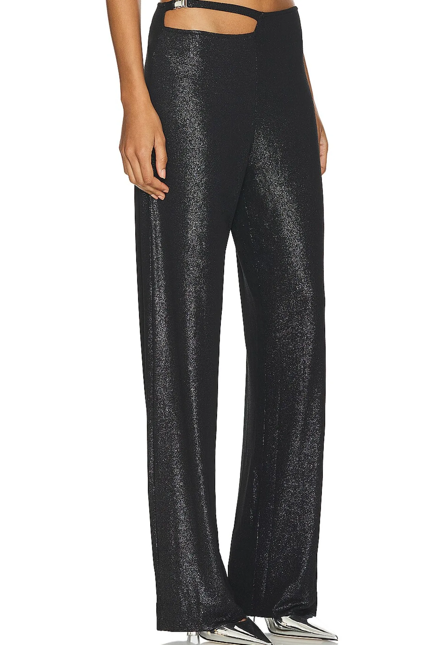 Buckle Low Waist Pants