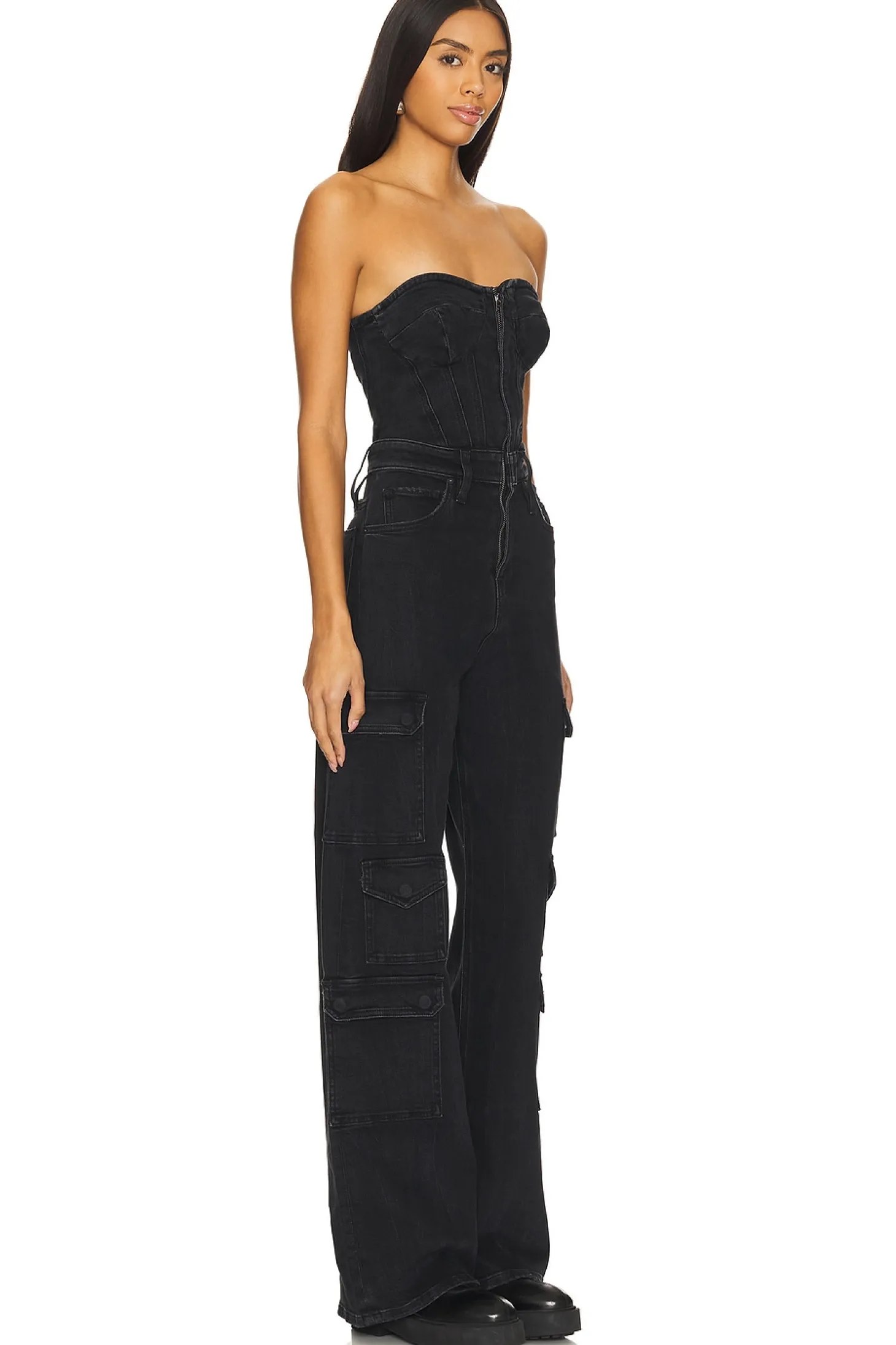 Bustier Cargo Jumpsuit