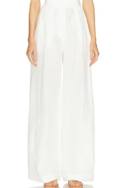 Button Pleated Trouser