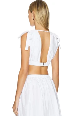 by Marianna Arman Poplin Crop Top
