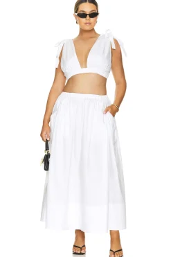 by Marianna Arman Poplin Crop Top