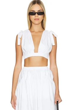 by Marianna Arman Poplin Crop Top