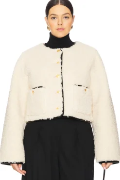 By Marianna Pauchet Reversible Faux Sherpa Jacket