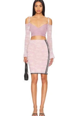 Camo Mesh Wrap Cardi